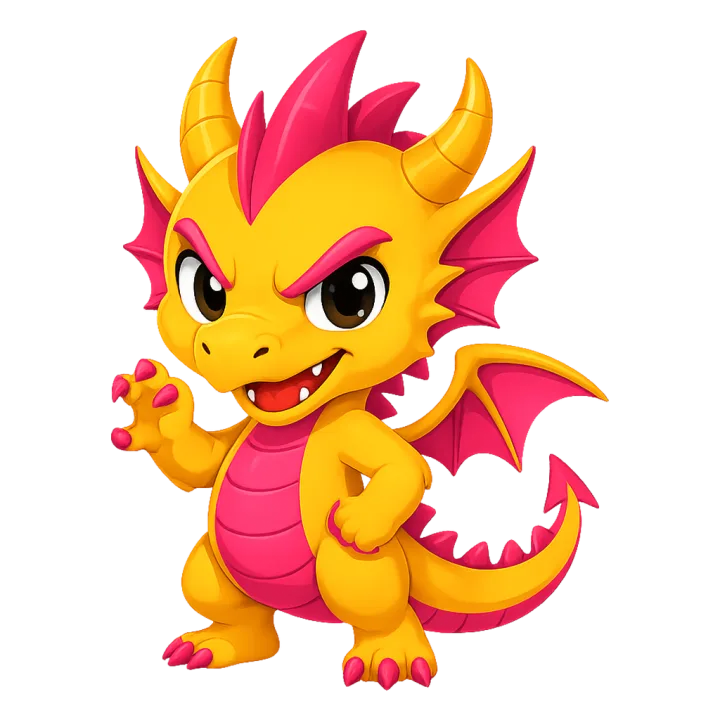 Mascotte dragon Puff Division