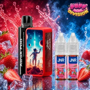 Puff JNR Aero X 32K saveur Strawberry Ice avec son pod et ses 2 fioles de 10 ml - Puff Division