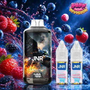 Puff JNR Falcon X+ 28K saveur Mixed Berries avec ses 2 fioles de 10 ml - Puff Division